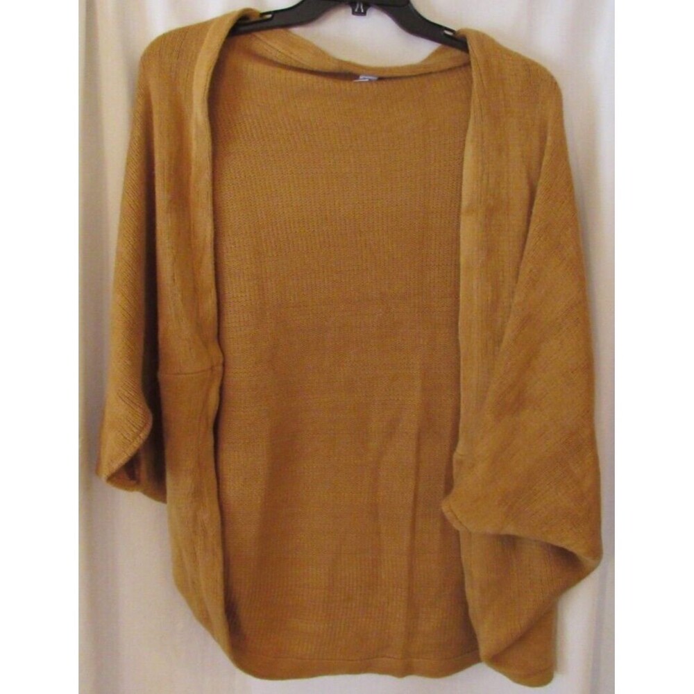 Vintage Rampage Gold Shawl Shrug Sweater One Size